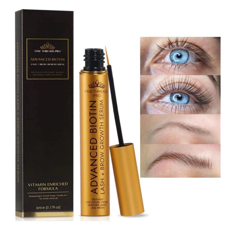 Fine Threads Pro Advanced Biotin Lash & Brow Growth Serum - Gold